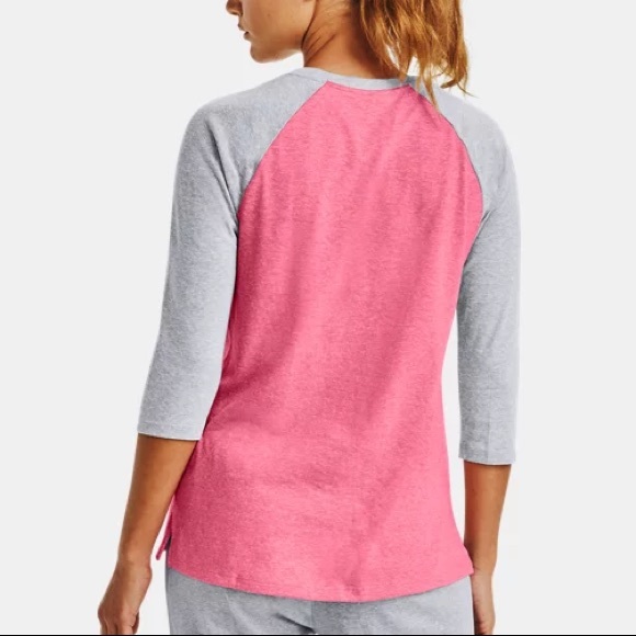 Women's UA Charged Cotton® ¾ Sleeve - Picture 3 of 5